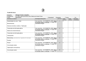 Biologia Celular e Genética Professor(a)