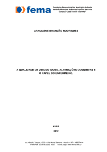 gracilene brandão rodrigues a qualidade de vida do idoso