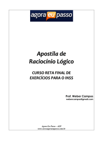 Apostila de Raciocínio Lógico