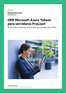 Guia de sobrevivência de HPE Microsoft Azure Tokens para