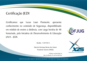 Certificação JEDI
