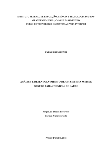 análise e desenvolvimento de um sistema web de gestão para