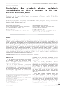 Etnobotânica das principais plantas medicinais comercializadas em