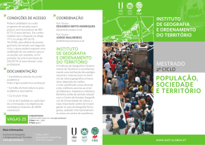 Folheto - IGOT - Universidade de Lisboa