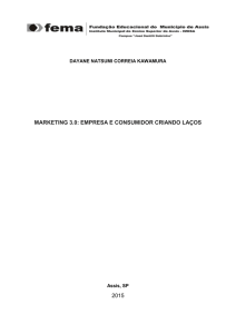 marketing 3.0: empresa e consumidor criando laços 2015