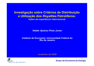 Experiência Internacional e o Brasil Dr Helder - ECG / TCE-RJ