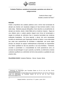 assistência humanizada a pacientes com câncer em