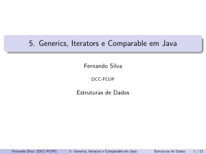5. Generics, Iterators e Comparable em Java