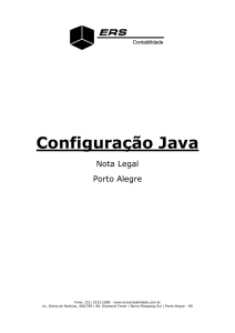 Configuração Java - ERS Contabilidade