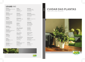 cuidar das plantas