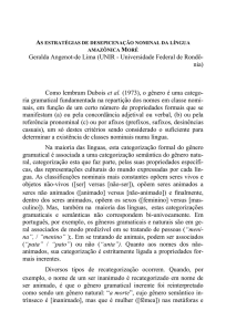 as estratégias de desepicenação nominal da língua