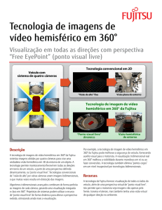 Tecnologia de imagens de vídeo hemisférico em 360