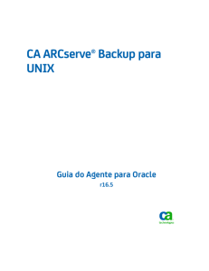 Guia do Agente para Oracle do CA ARCserve Backup para UNIX