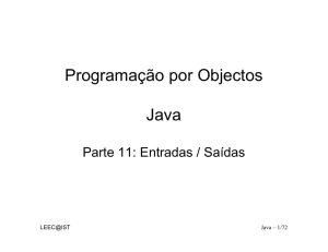 Programação por Objectos Java