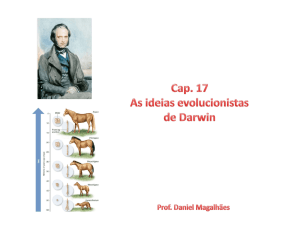 idéias evolucionistas de darwin