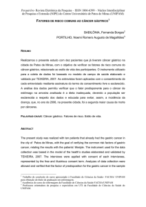 fatores de risco comuns do câncer gástrico - Perquirere