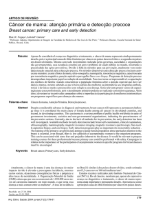 Câncer de mama: atenção primária e detecção precoce
