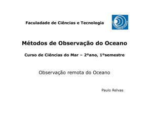 Métodos de Observação do Oceano