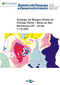 Geologia da Margem Direita do Córrego Divisa