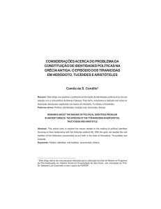 considerações acerca do problema da constituição de