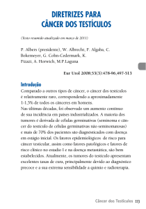 diretrizes para câncer dos testículos