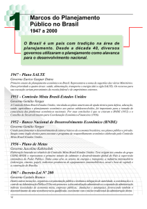 Marcos do Planejamento no Brasil - MPOG