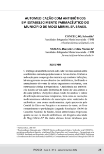 automedicação com antibióticos em estabelecimento