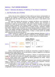 1. ESTRUTURA DO ÁTOMO