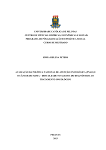 avaliação da política nacional de atenção oncológica (pnao)