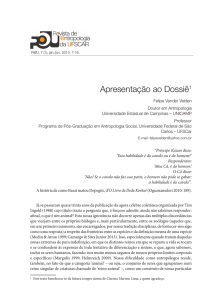 Apresentação ao Dossiê1 - Revista de Antropologia da UFSCar