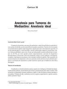 Anestesia para tumores do mediastino