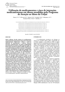 Utilização de medicamentos e risco de interações medicamentosas