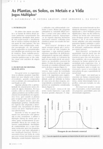 As Plantas, os Solos, os Metais e a Vida