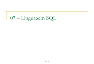 Linguagem SQL