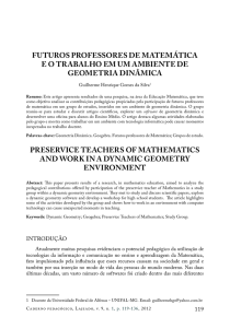 FUTUROS PROFESSORES DE MATEMÁTICA E O TRABALHO EM