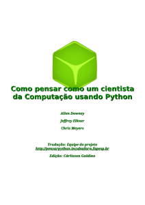 Como pensar como um cientista da Computação usando Python