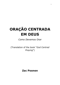 Oração Centrada em Deus