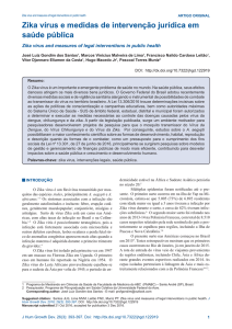 Zika vírus e medidas de intervenção jurídica em saúde pública