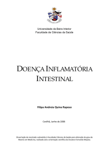Doença Inflamatória Intestinal - Faculdade de Ciências da Saúde