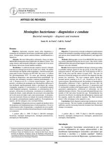 Meningites bacterianas - diagnóstico e conduta