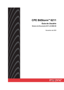 CPE BitStorm 6211-A1 Guia do Usuario