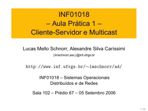 Cliente-Servidor e Multicast - Inf