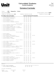 Grade Curricular