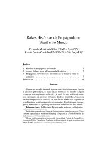 Raízes Históricas da Propaganda no Brasil e no Mundo - BOCC