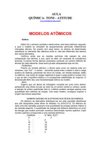 Modelos Atômicos