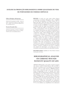 Análise da prod es de feridas crônicas