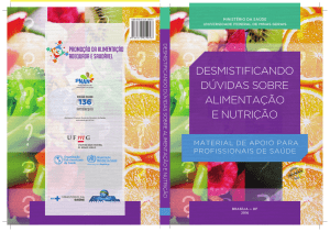 Desmistificando dúvidas sobre alimentação e nutrição : material de