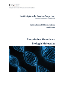 Bioquímica, Genética e Biologia Molecular