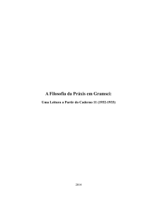 A Filosofia da Práxis em Gramsci - Programa de Pós