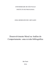 Desenvolvimento Moral na Análise do Comportamento